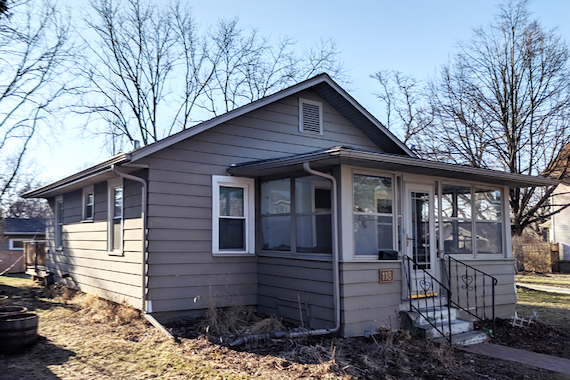 Second floor addition on small Madison eastside home before.