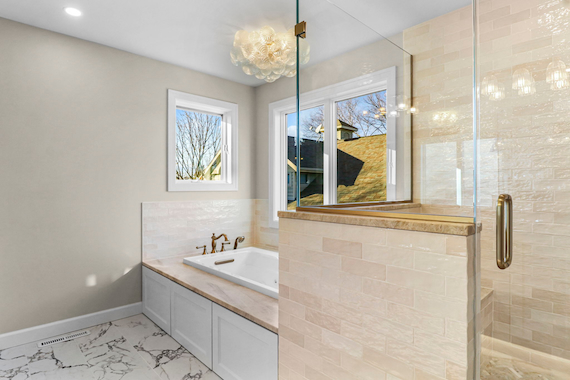 Bathroom remodel after.