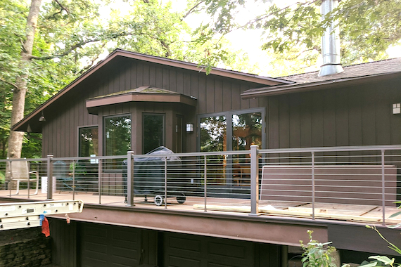 Outside deck on home in Cross Plains.