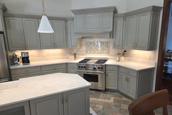 Above kitchen before remodeling.