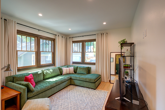 Monroe Street area home interior back porch.