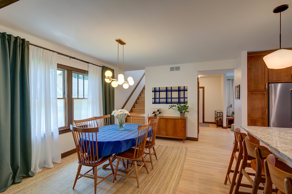 Monroe Street area home dining room.