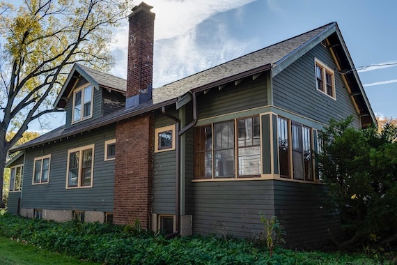 Monroe Street area home exterior before.