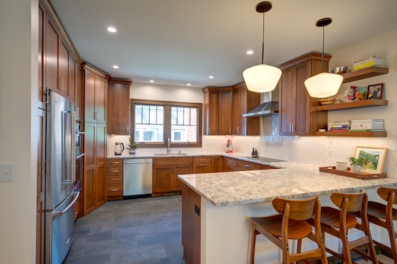 Kitchen after remodeling.