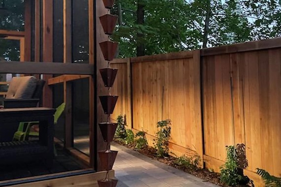 Monroe Street area screened porch.