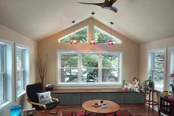 Inside view of 200 Sq.Ft. addition in Oregon after.